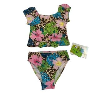 Flap Happy Tropical 2-piece Bathing Suit by